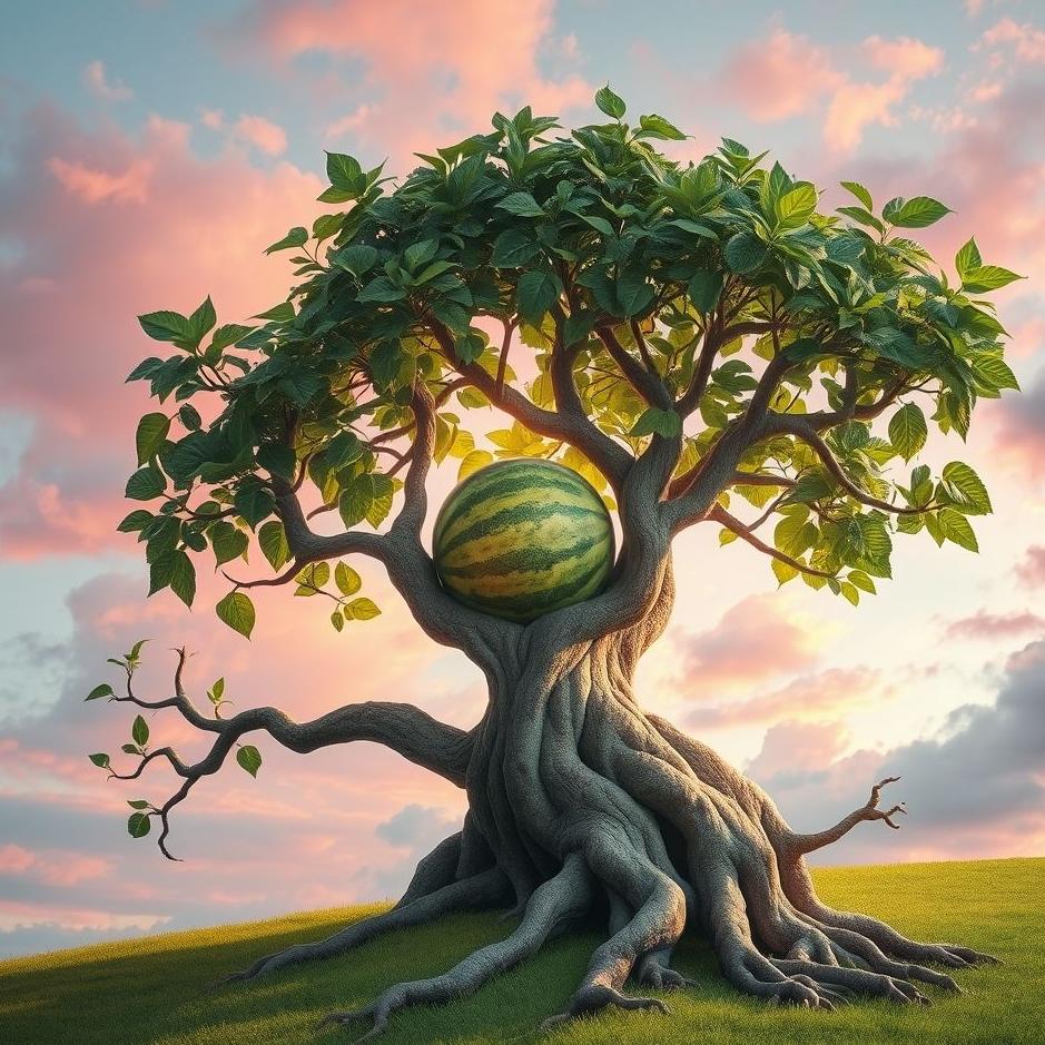Dream : watermelon in the tree in the dream