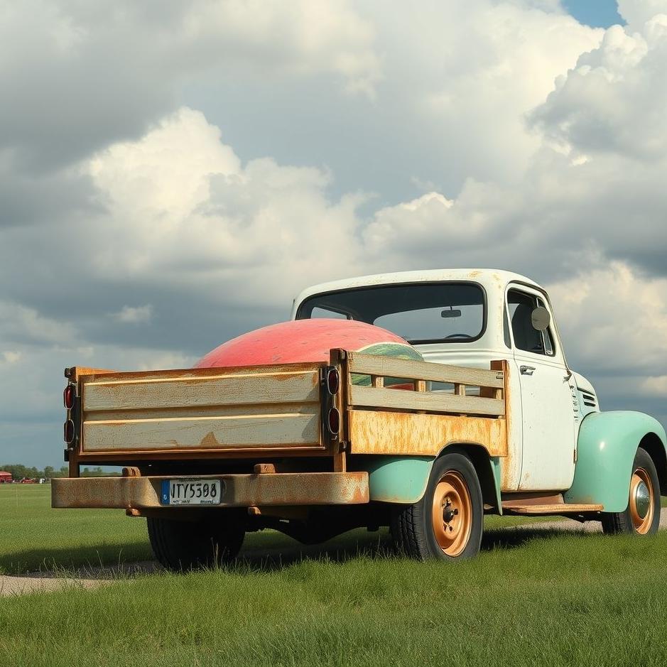 Dream : Watermelon on a truck in a dream