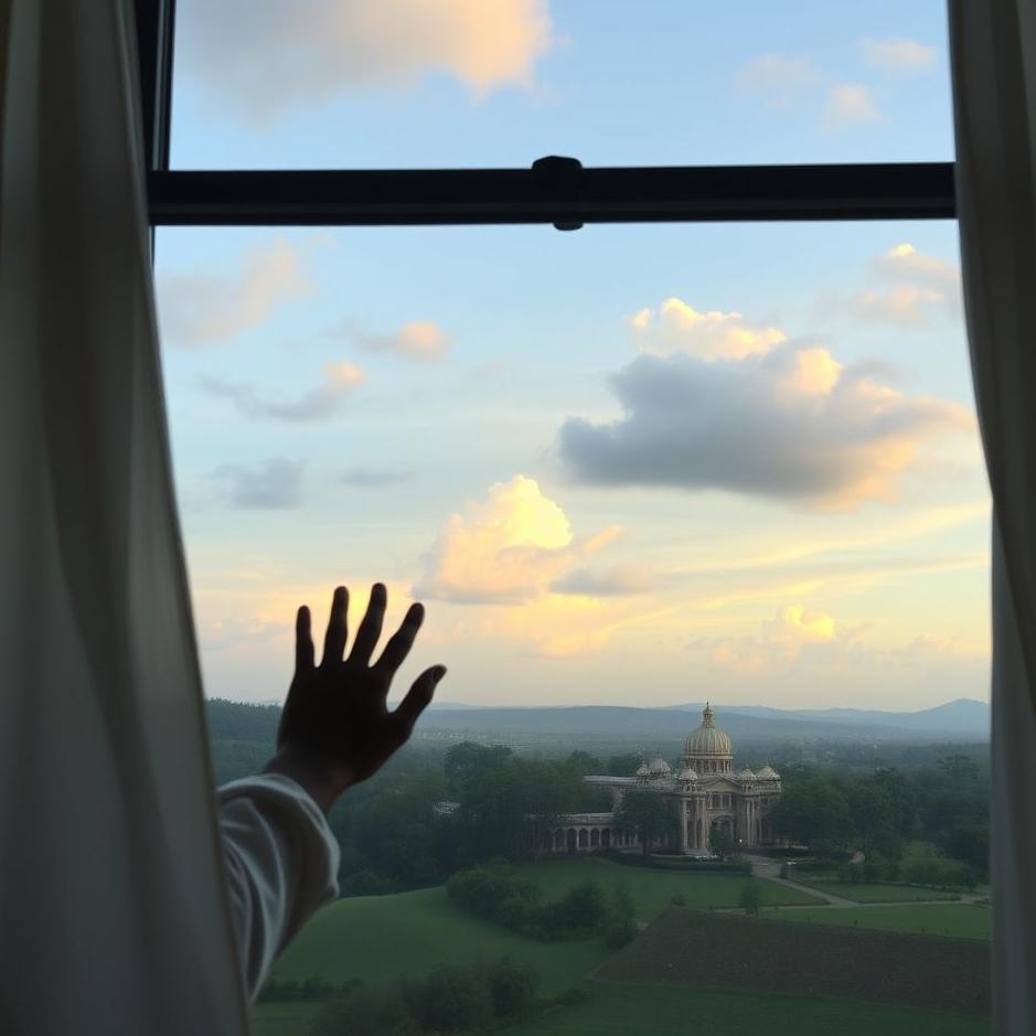 Dream : Waving from the window in a dream