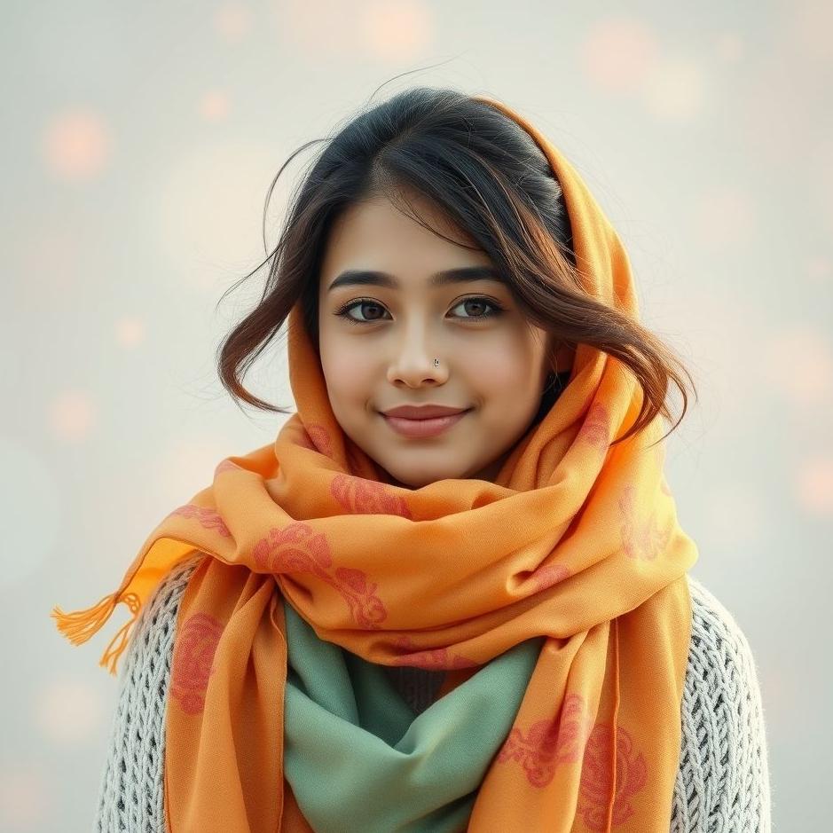 Dream : Wearing a beautiful scarf in a dream