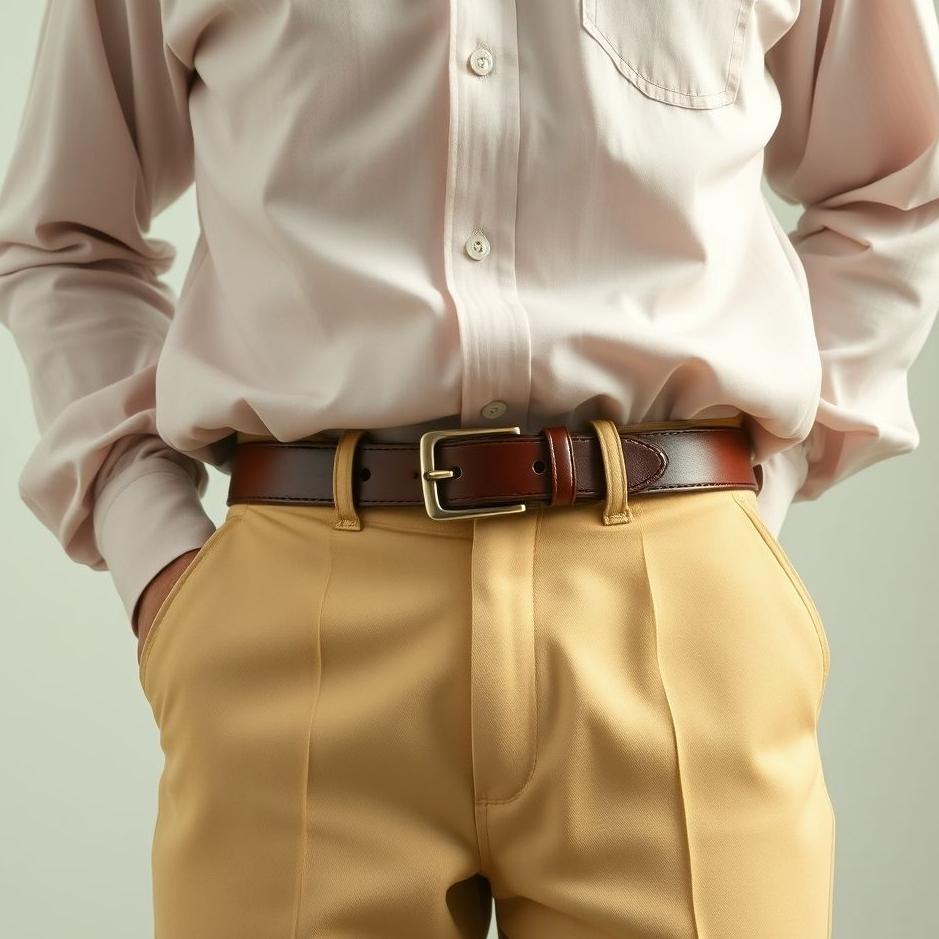 Dream : Wearing a belt on trousers in a dream