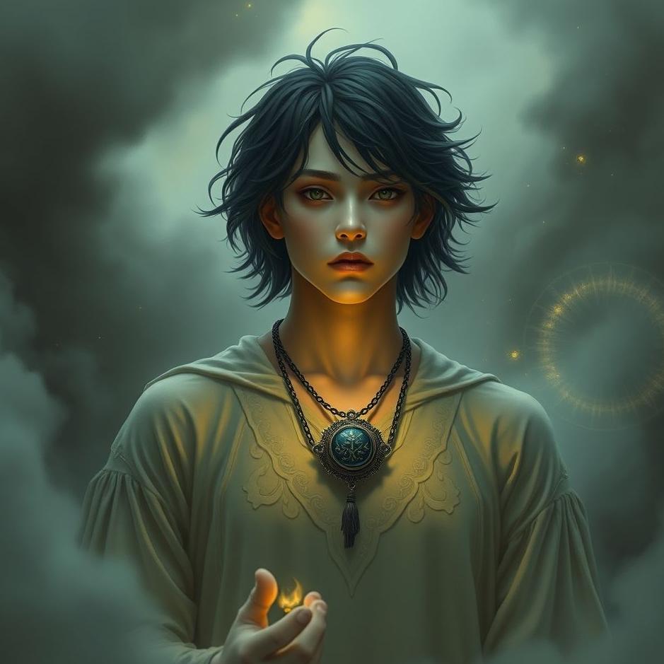 Dream : Wearing a black amulet in a dream