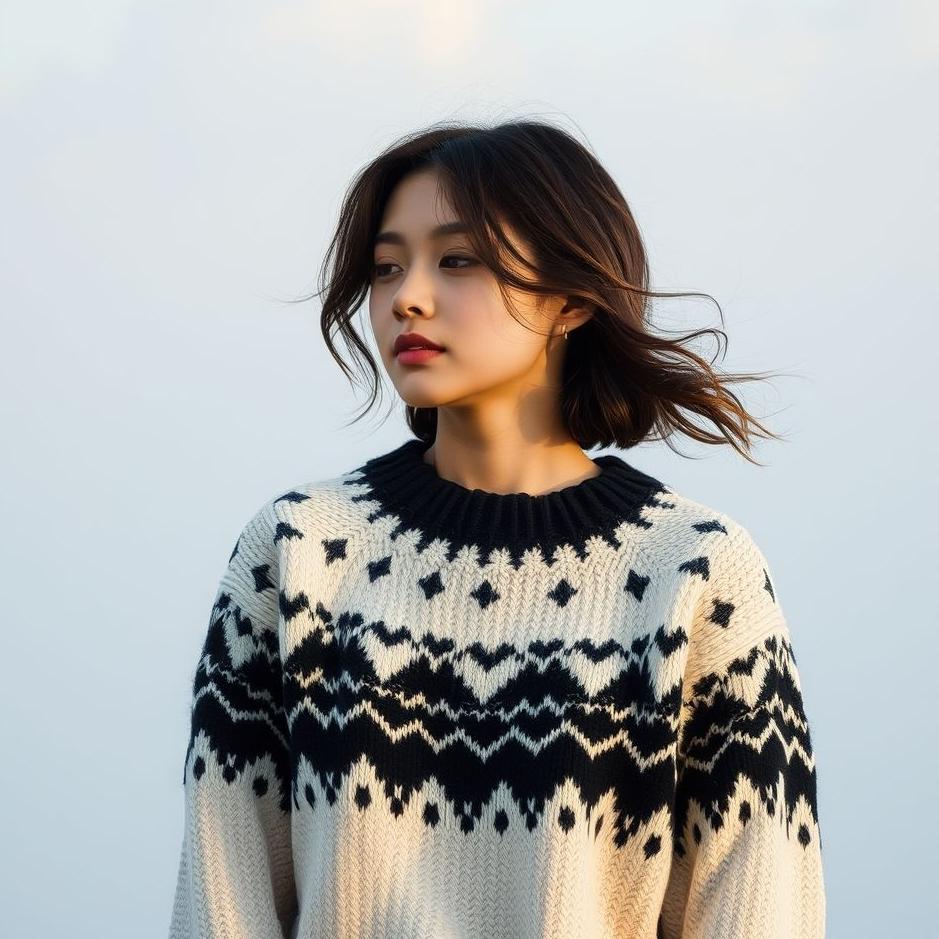 Dream : Wearing a black and white sweater in a dream