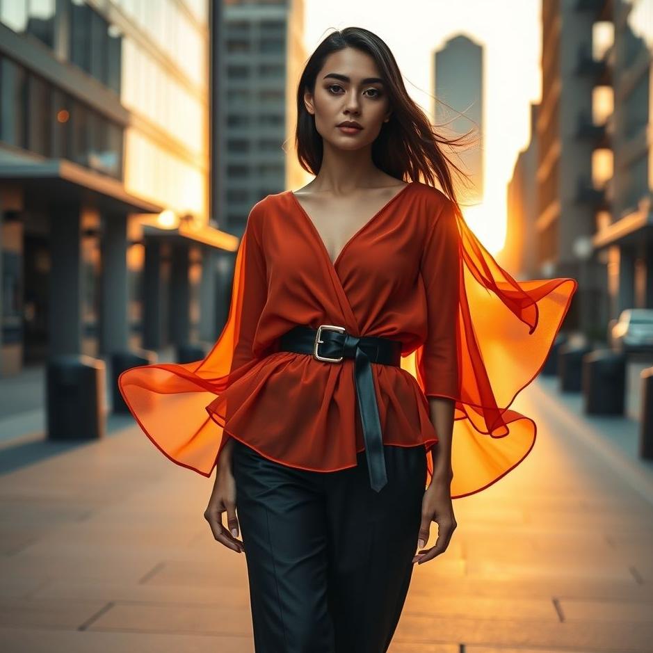 Dream : Wearing a black belt around the waist 