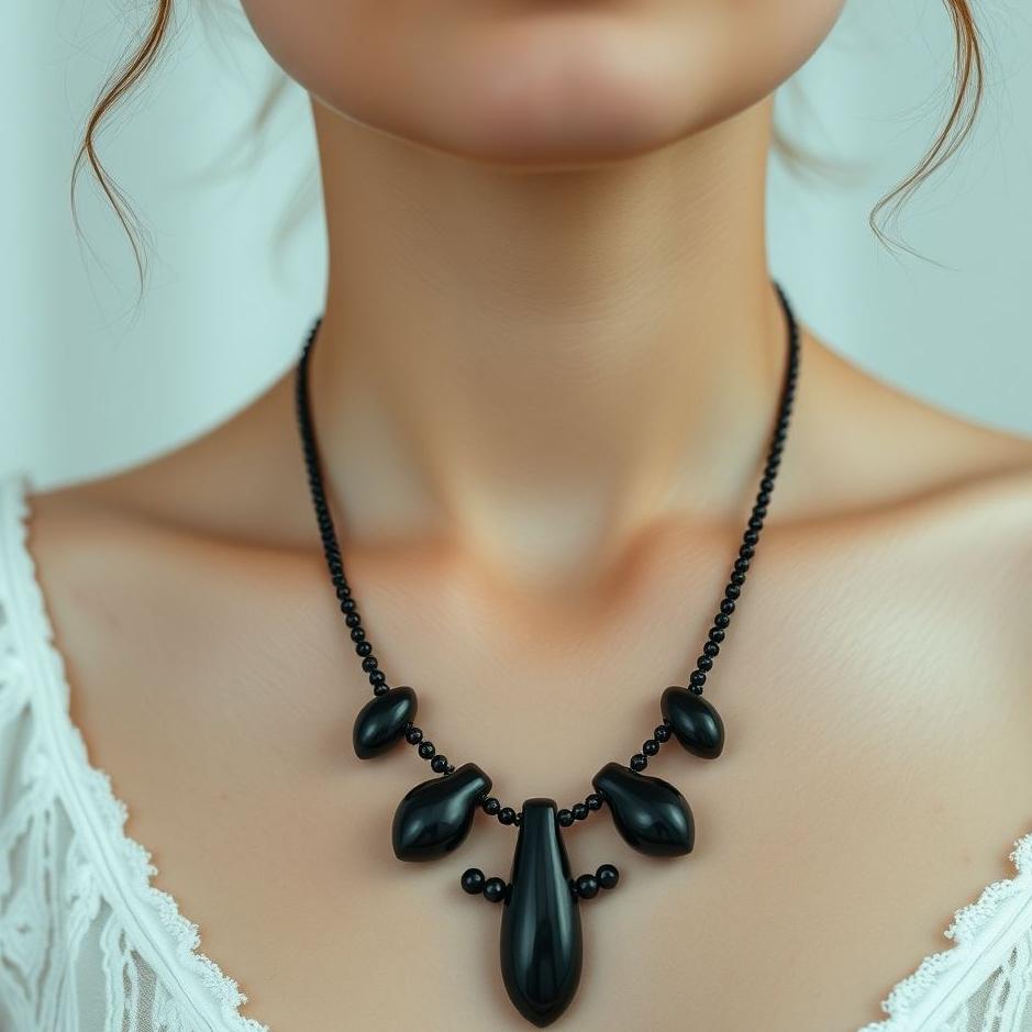 Dream : Wearing a black necklace in a dream