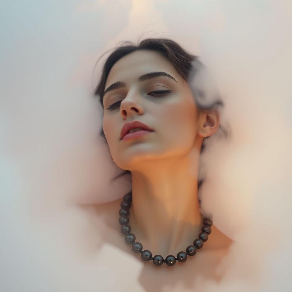 Dream : Wearing a black pearl necklace in a dream