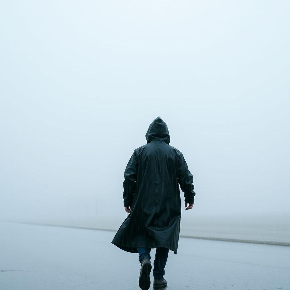 Dream : Wearing a black raincoat in a dream