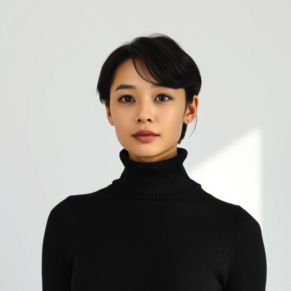 Dream : Wearing a black turtleneck sweater