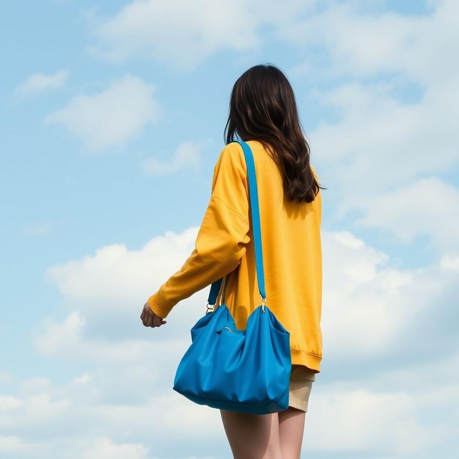 Dream : Wearing a blue bag in a dream