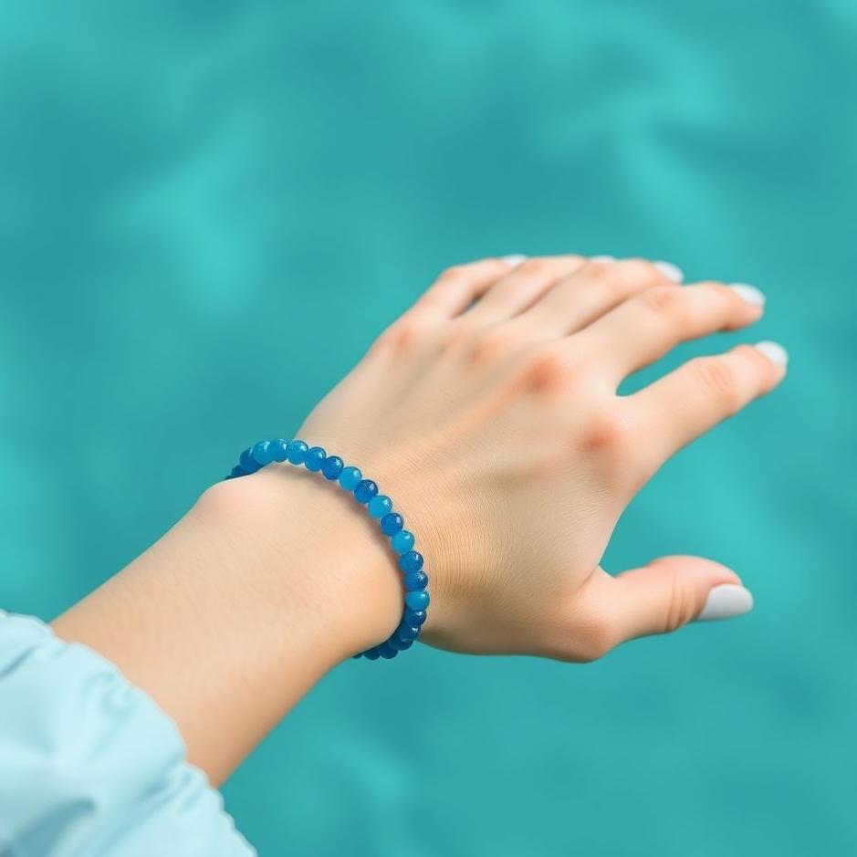 Dream : Wearing a blue beaded bracelet in a dream