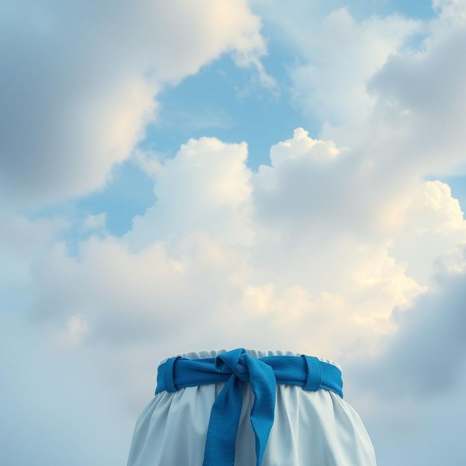 Dream : Wearing a blue belt in a dream