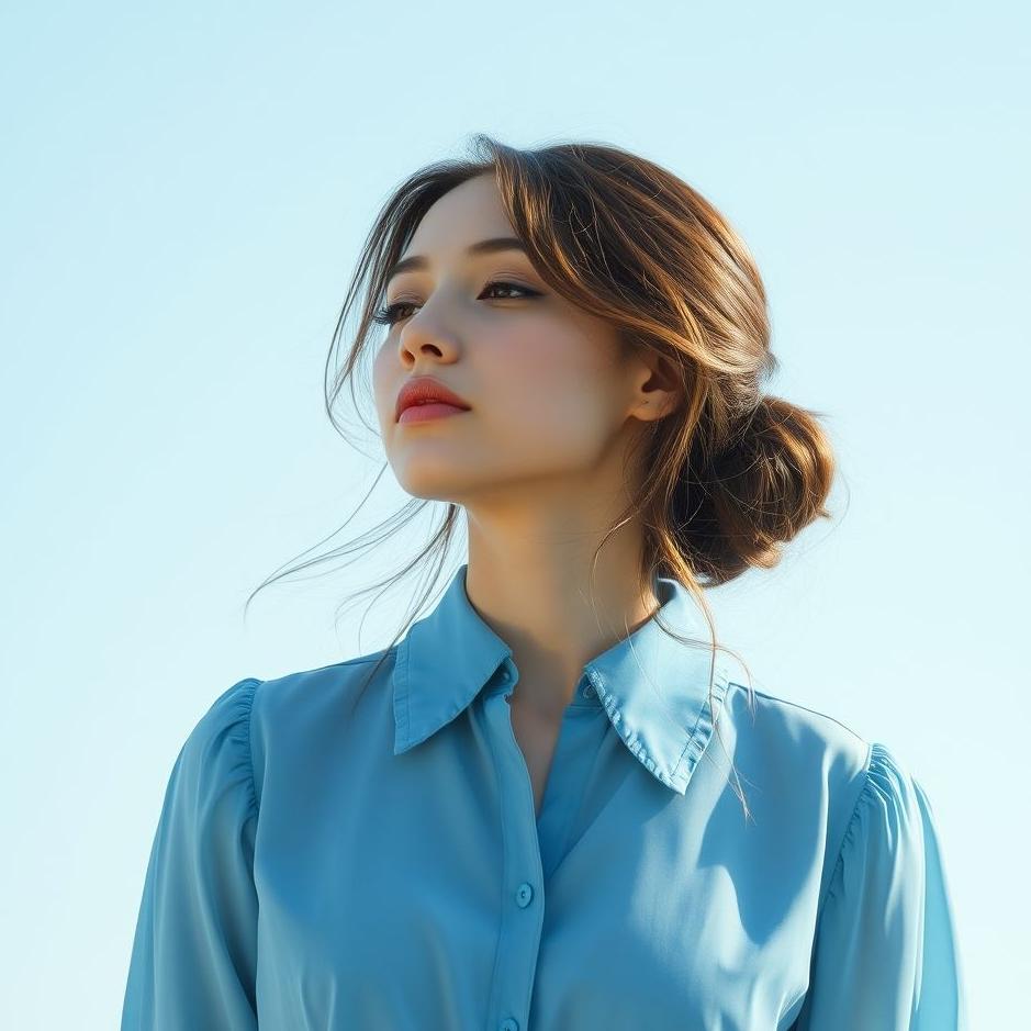 Dream : Wearing a blue blouse in a dream