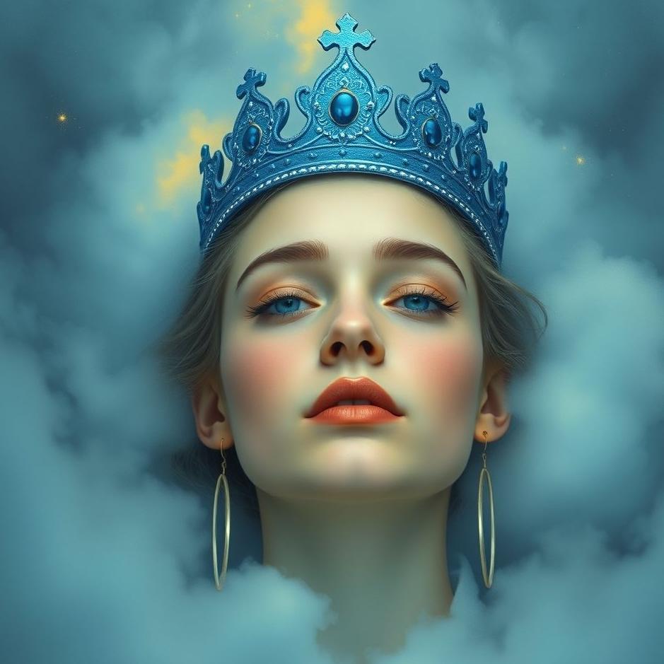 Dream : Wearing a blue crown in a dream