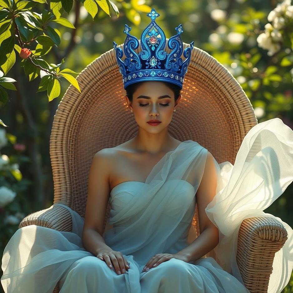 Dream Dictionary : Wearing a blue crown on your head 