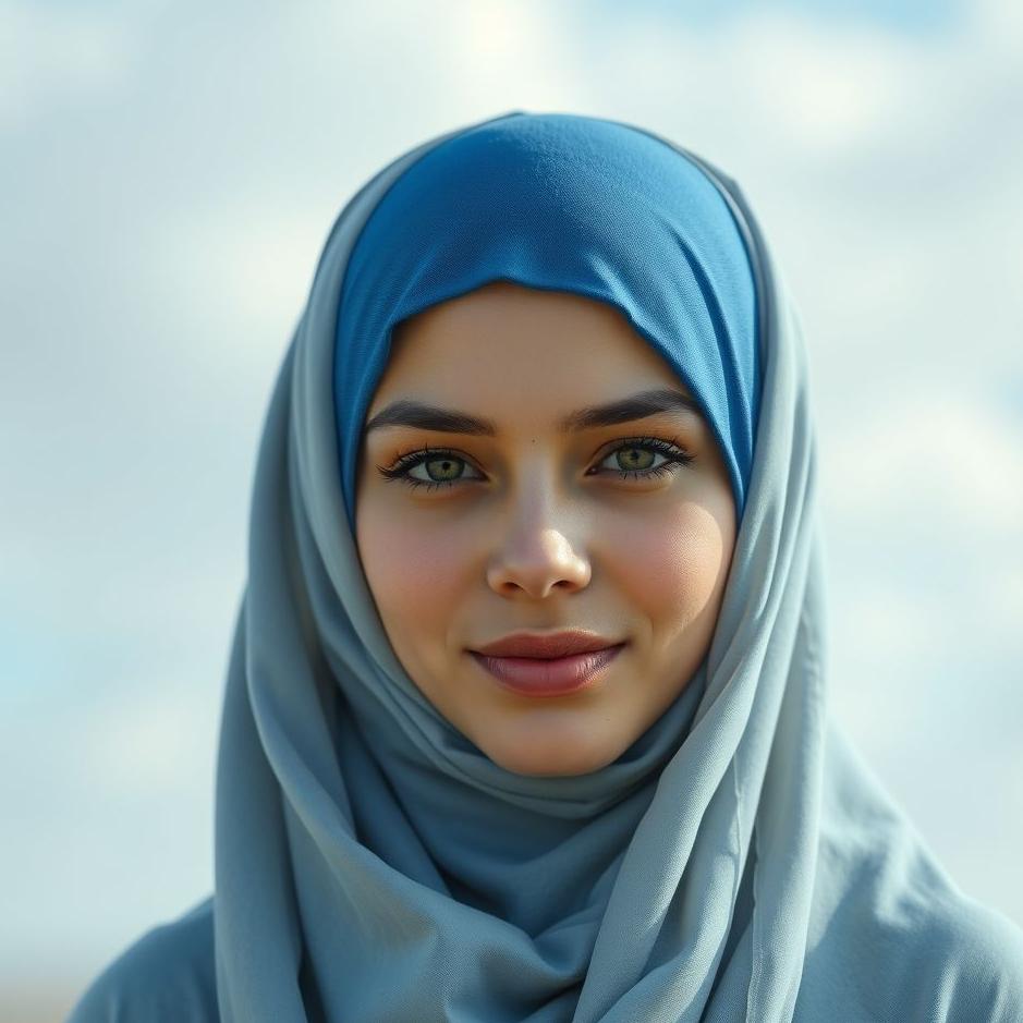 Dream : Wearing a blue headscarf in a dream