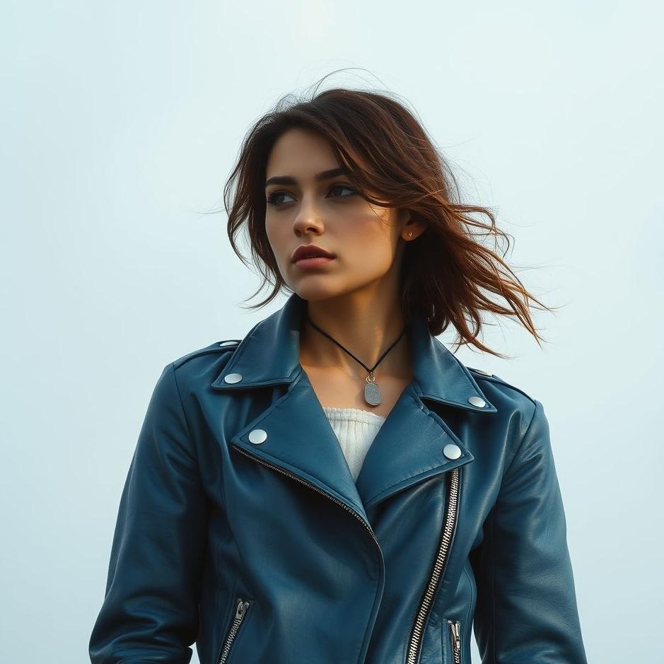 Dream : Wearing a blue leather jacket in a dream