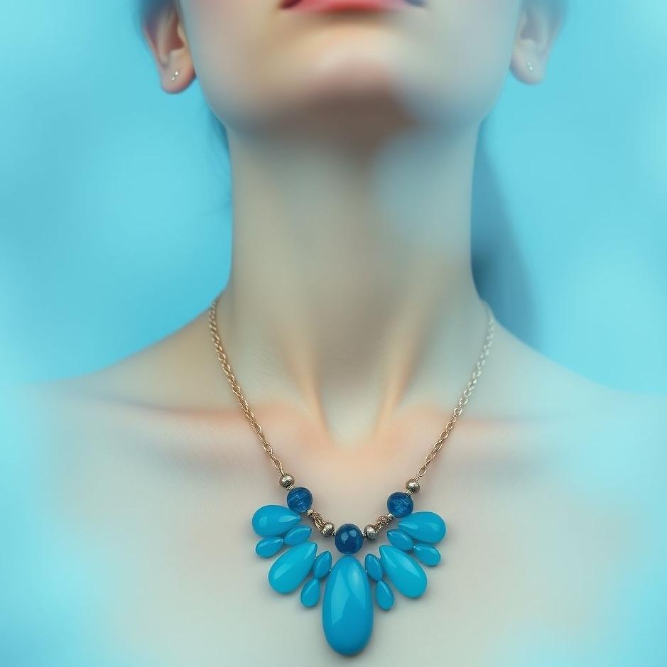Dream : Wearing a blue necklace in a dream