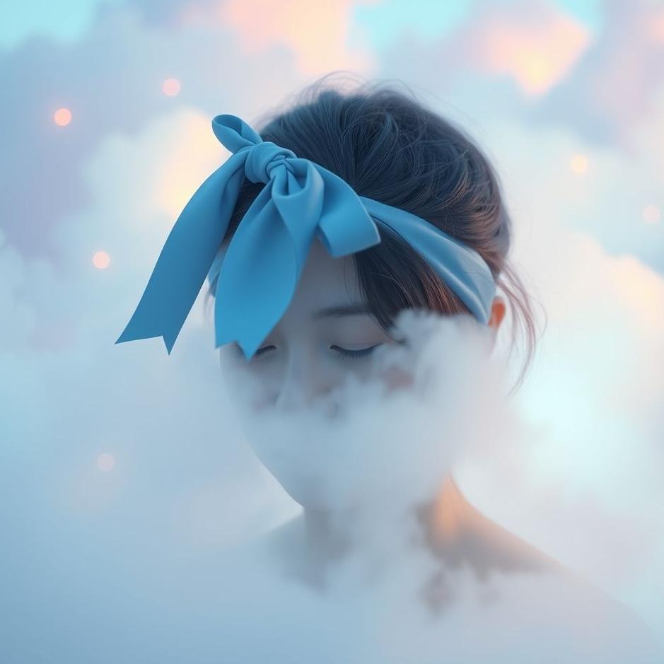 Dream : Wearing a blue ribbon in a dream