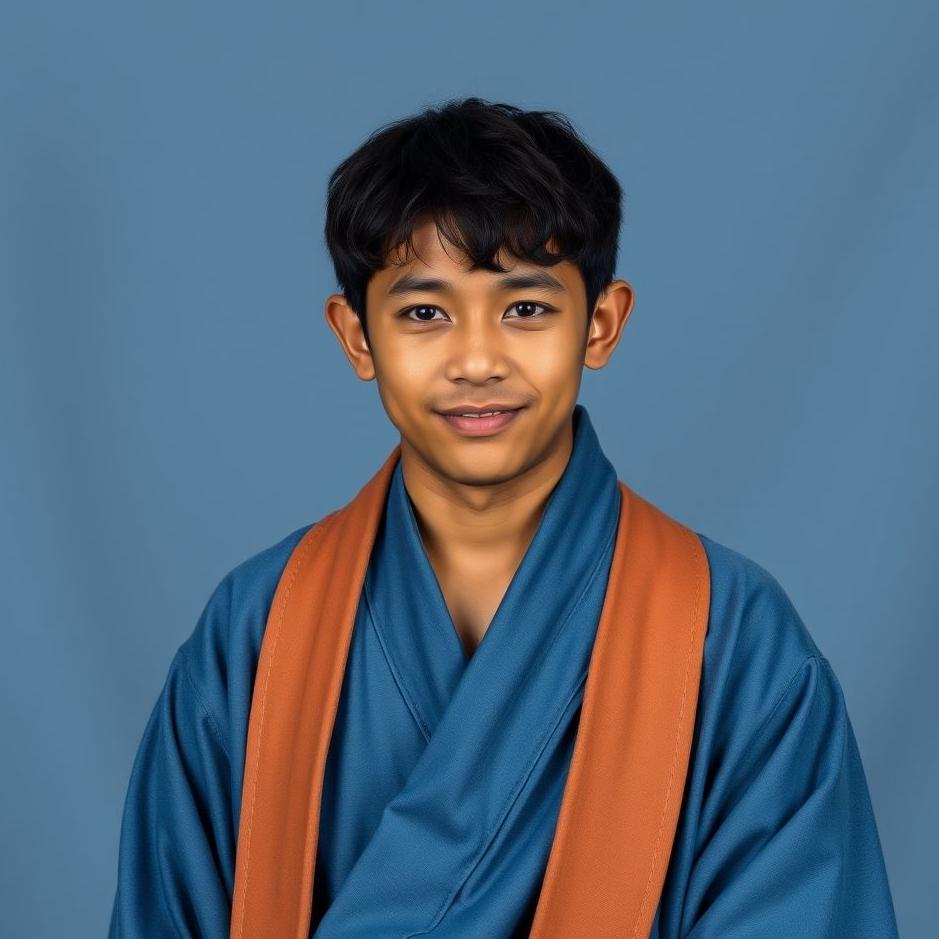 Dream : Wearing a blue robe