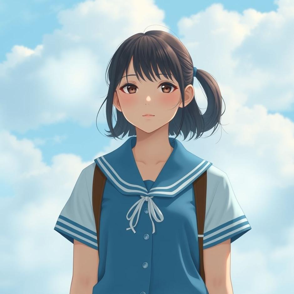 Dream : Wearing a blue school uniform in a dream