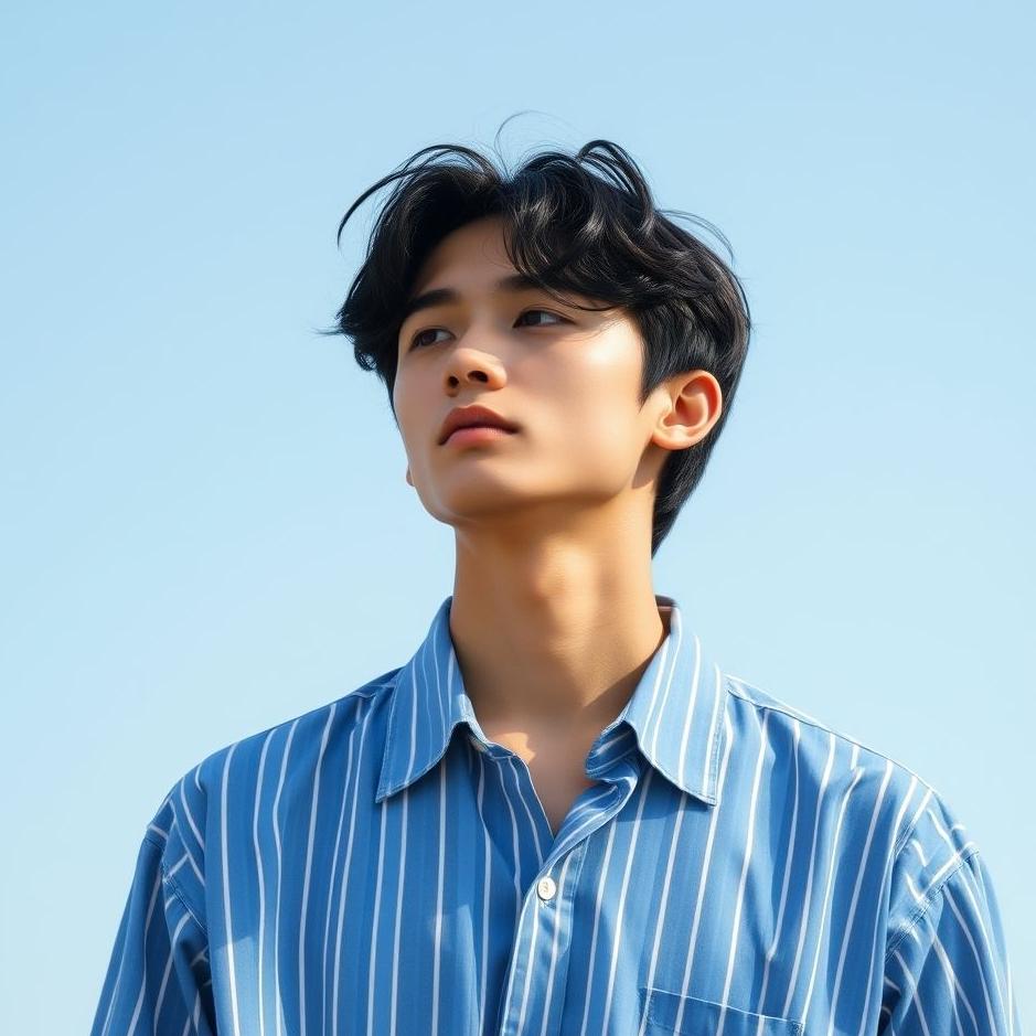 Dream : Wearing a blue striped shirt in a dream