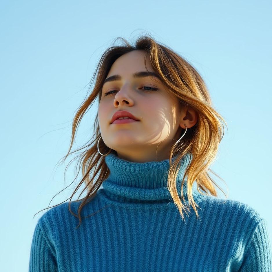 Dream : Wearing a blue turtleneck sweater in your dream