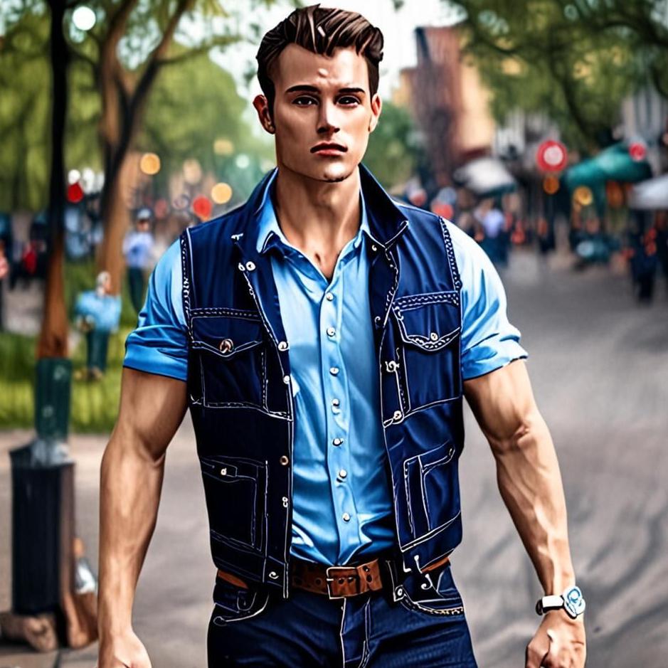 Dream : Wearing a blue vest in a dream