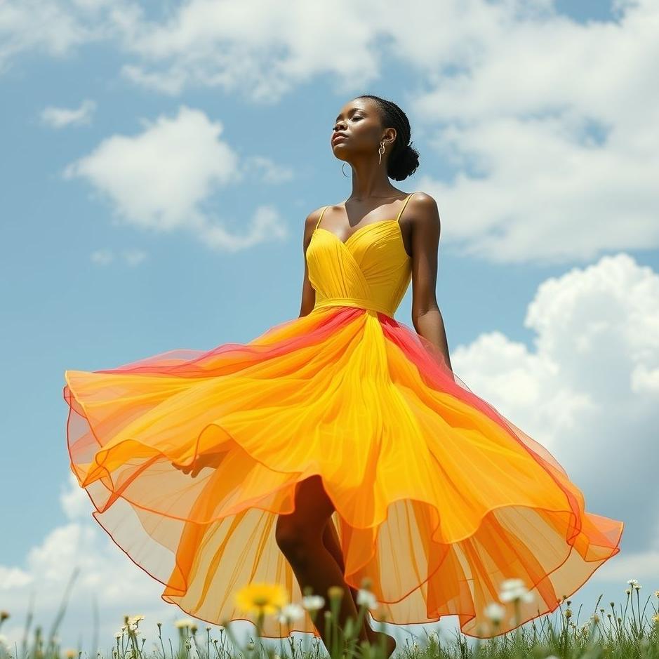 Dream : Wearing a brightly colored dress in a dream