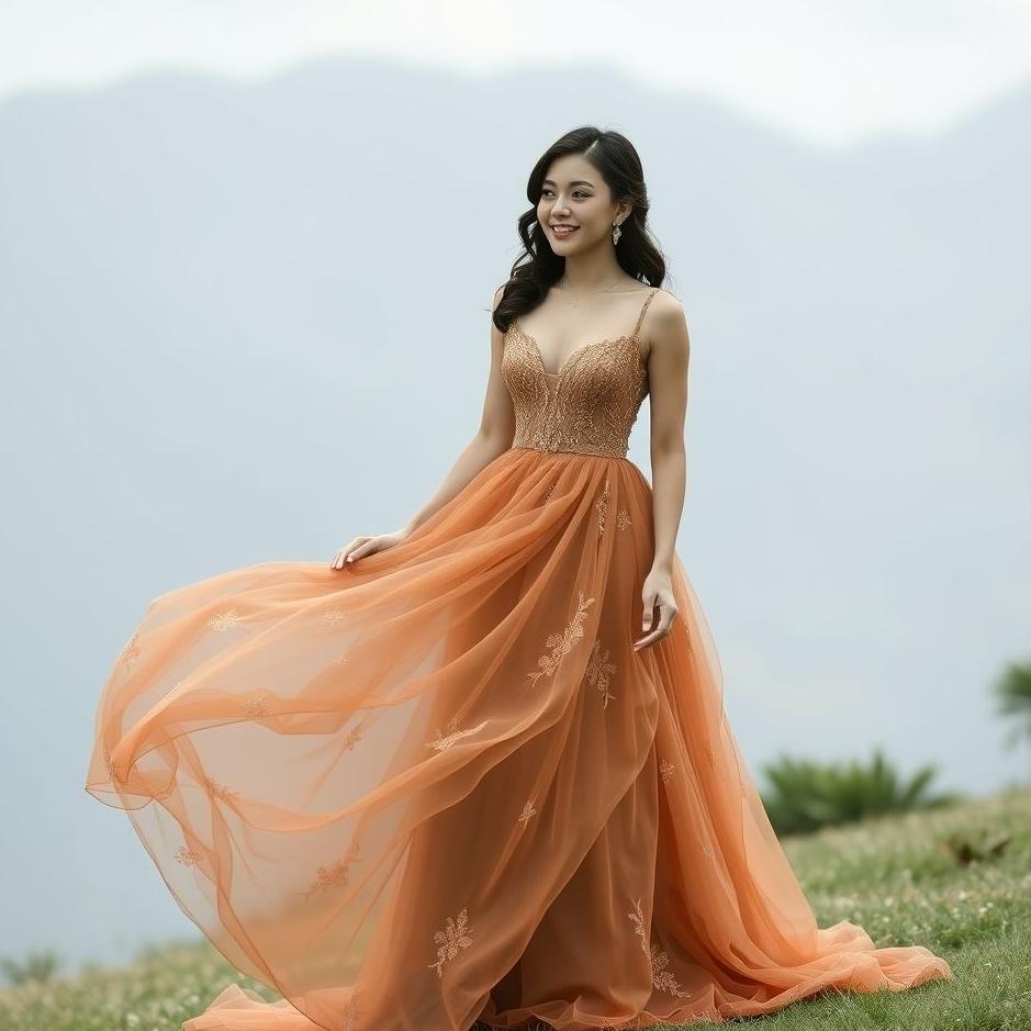 Dream : Wearing a brown engagement dress in a dream