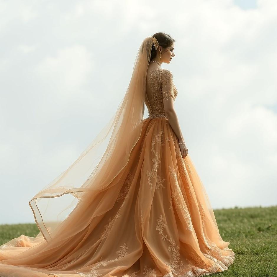 Dream : Wearing a brown wedding dress in a dream