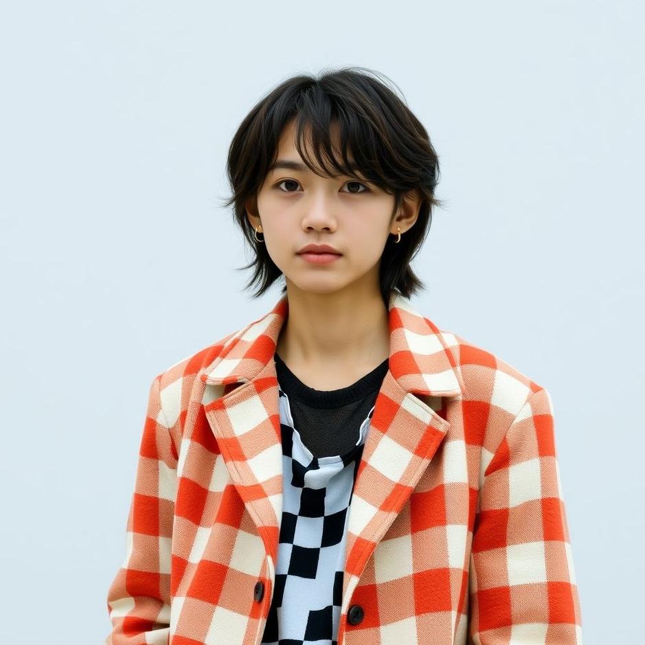 Dream : Wearing a checkered jacket