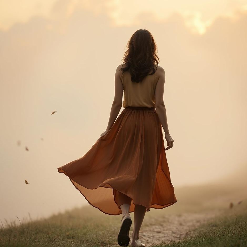 Dream : Wearing a coffee-colored skirt in a dream