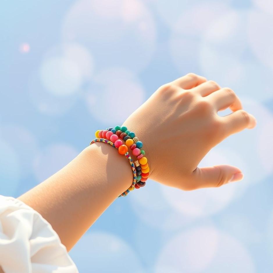 Dream : Wearing a colorful bracelet in a dream