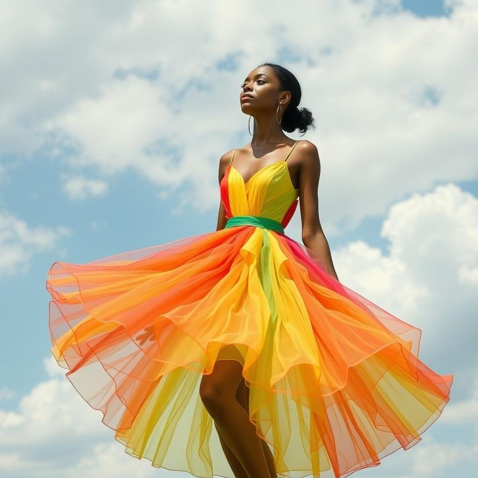 Dream : Wearing a colorful new dress in a dream