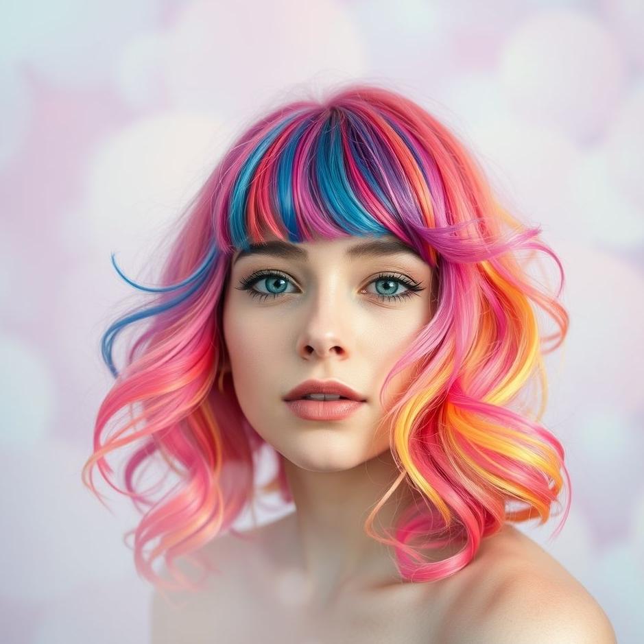 Dream : Wearing a colorful wig in a dream