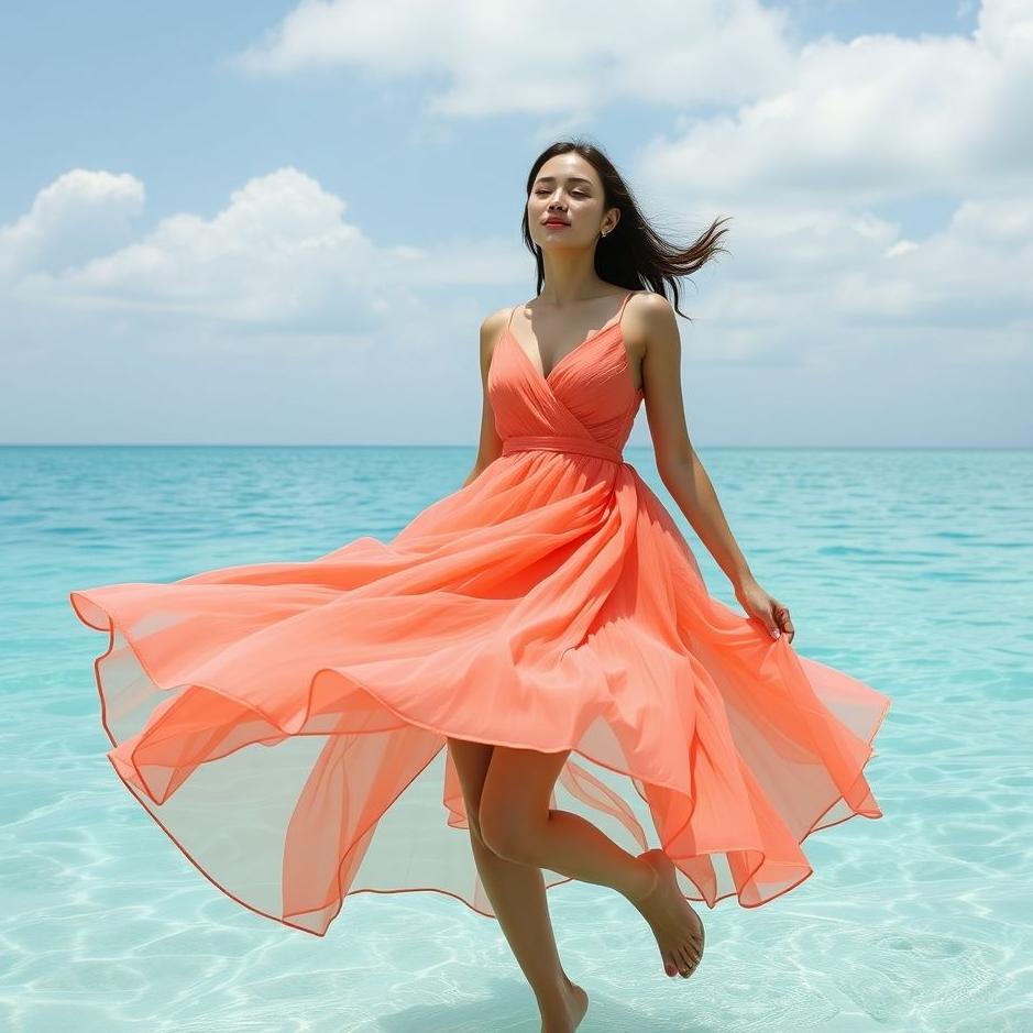 Dream : Wearing a coral dress in a dream