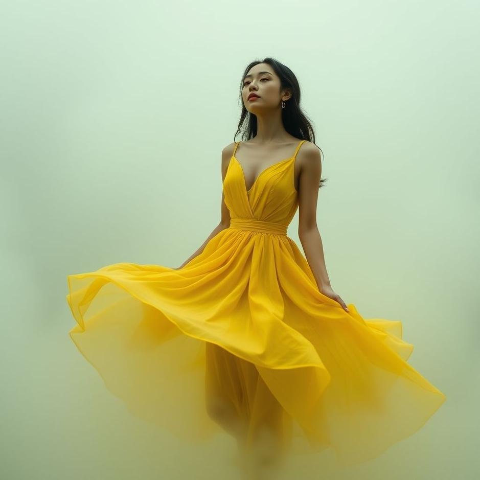 Dream : Wearing a dark yellow dress in a dream