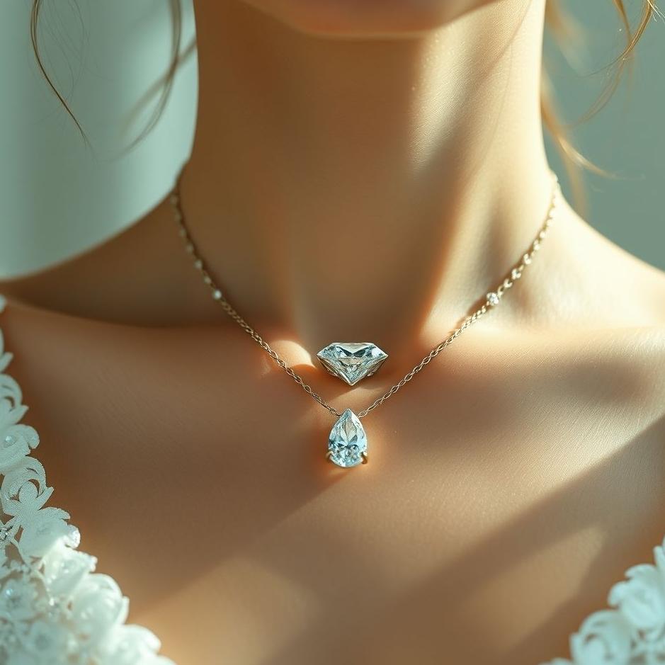 Dream : Wearing a diamond necklace in a dream