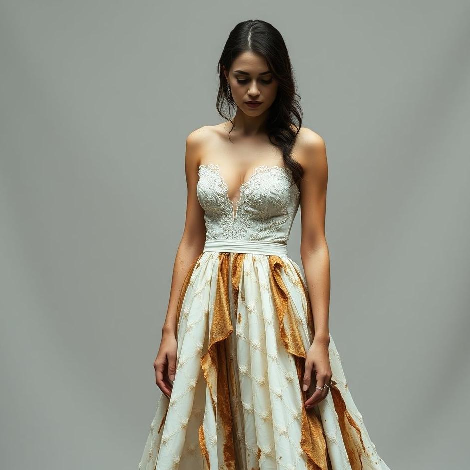 Dream : Wearing a dirty wedding dress