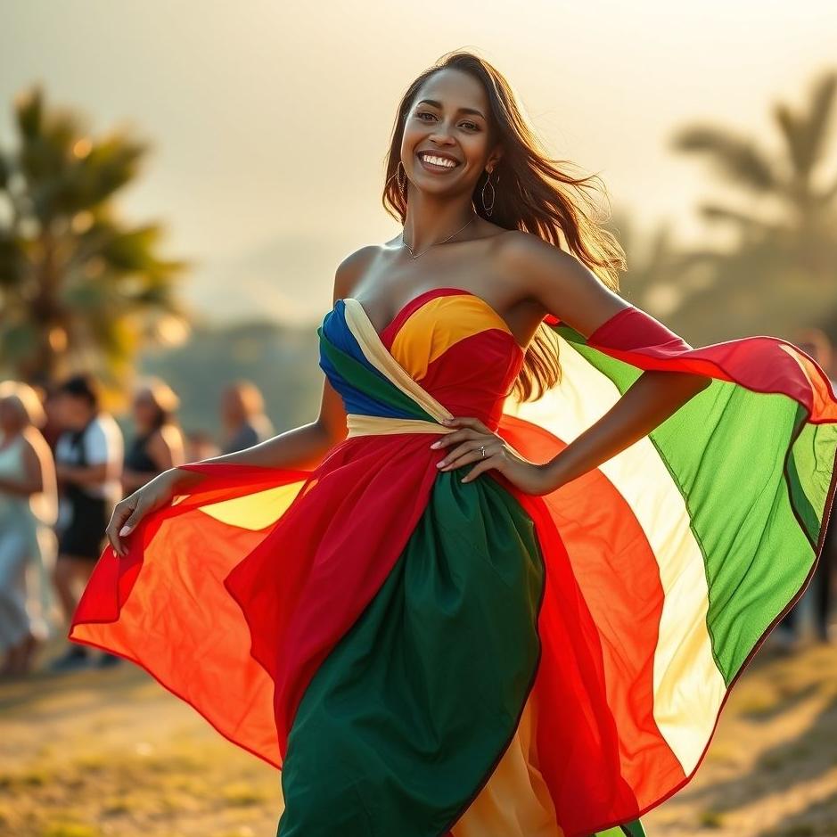 Dream Dictionary : Wearing a Dress Made of Flag 