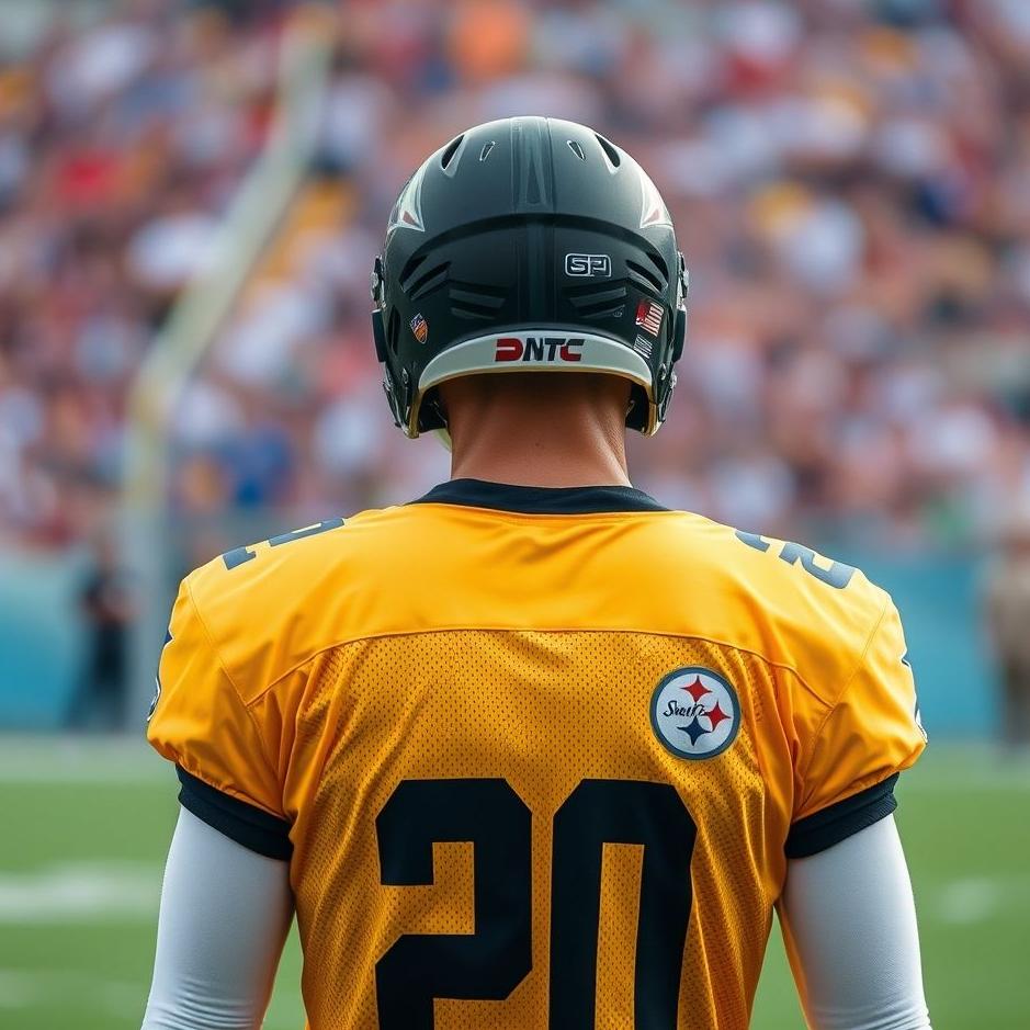 Dream : Wearing a football player jersey