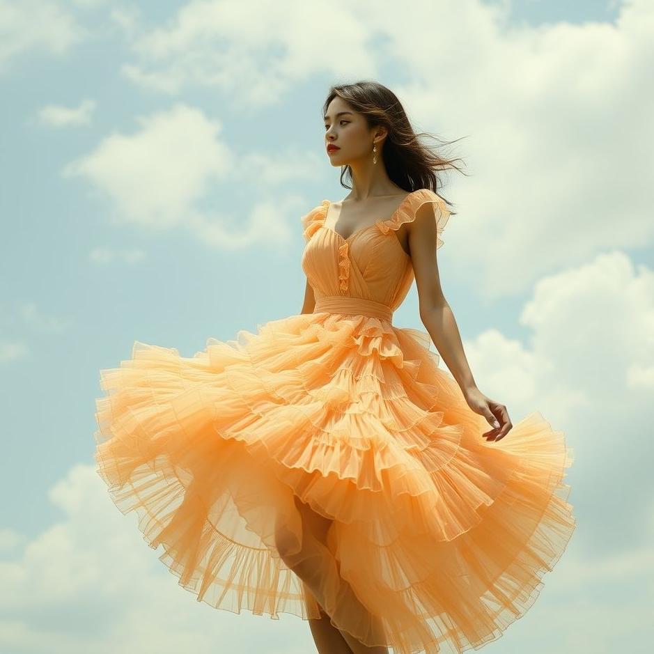 Dream : Wearing a frilly dress in a dream