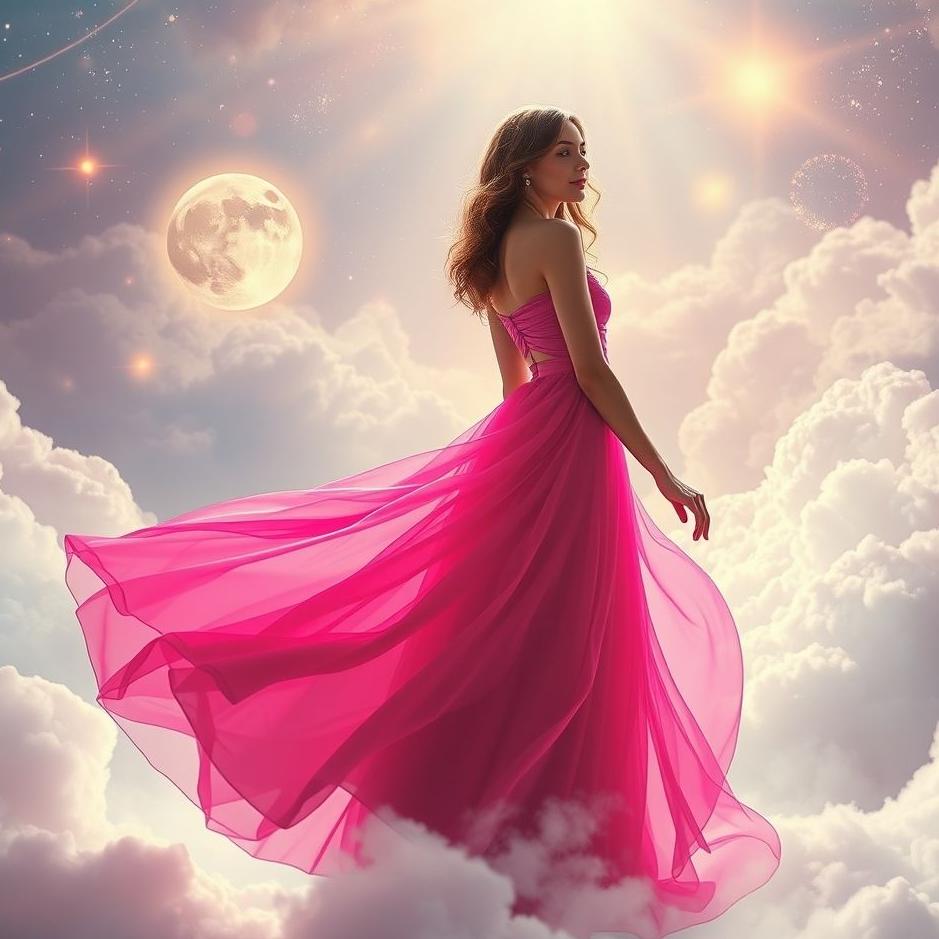 Dream : Wearing a fuchsia dress in a dream