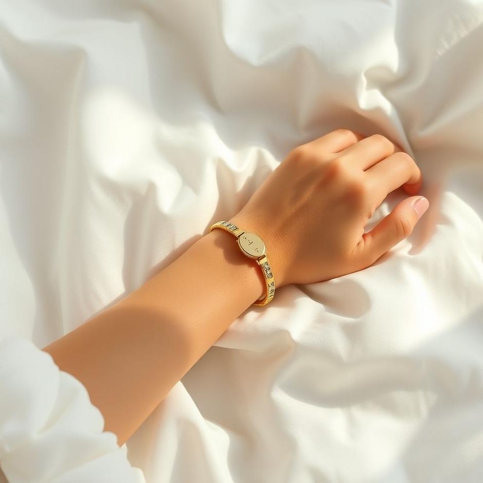 Dream : Wearing a gold bracelet on the right arm in a dream