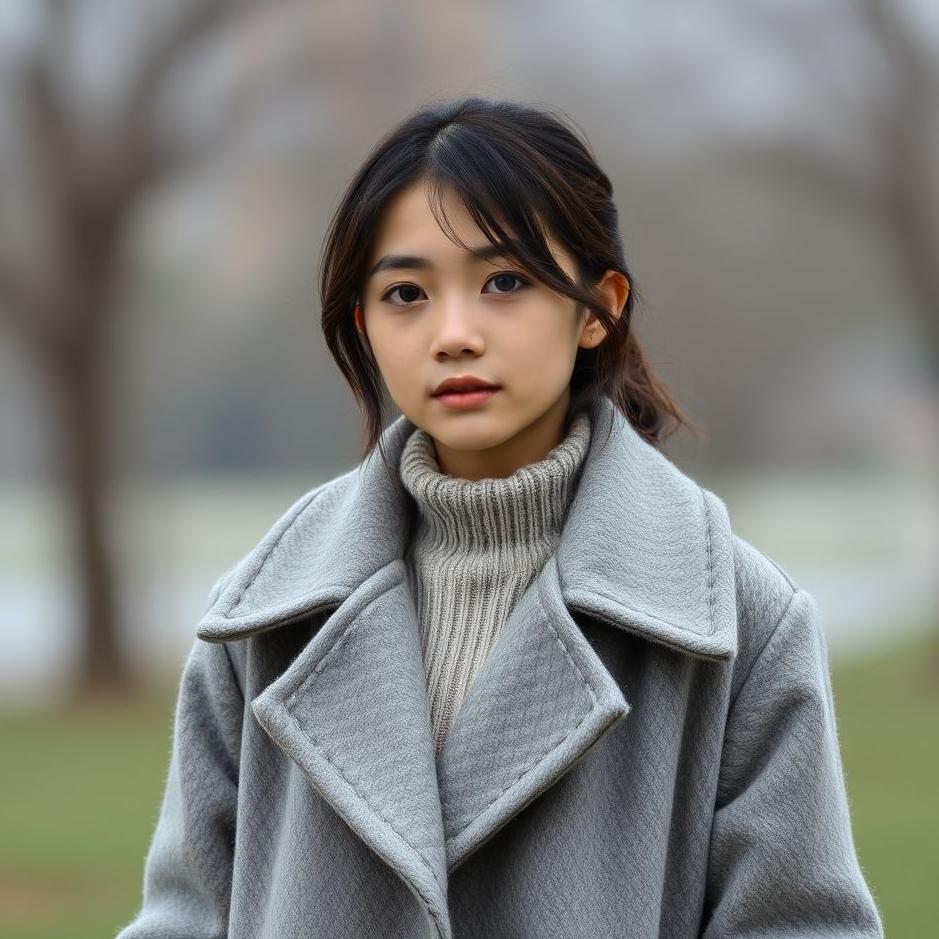 Dream : Wearing a gray coat