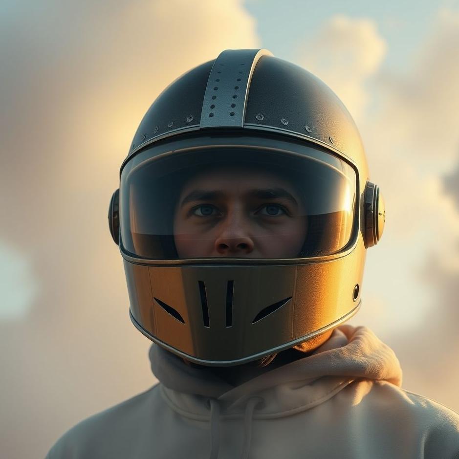 Dream : Wearing a helmet in a dream