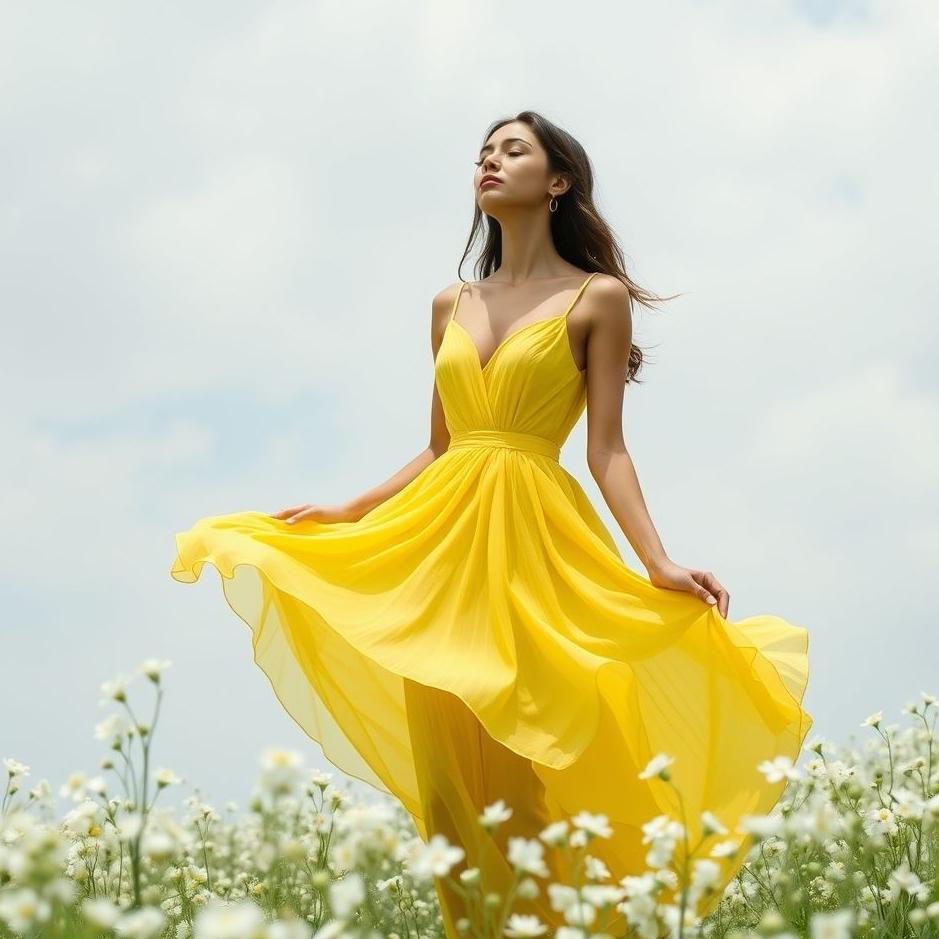 Dream : Wearing a lemon yellow dress in a dream