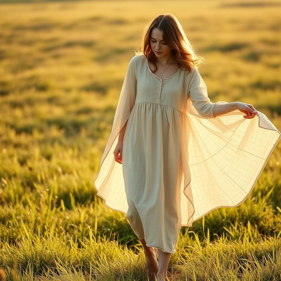 Dream : Wearing a linen dress