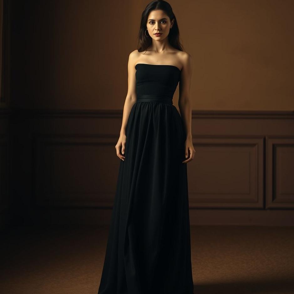 Dream : Wearing a long black skirt