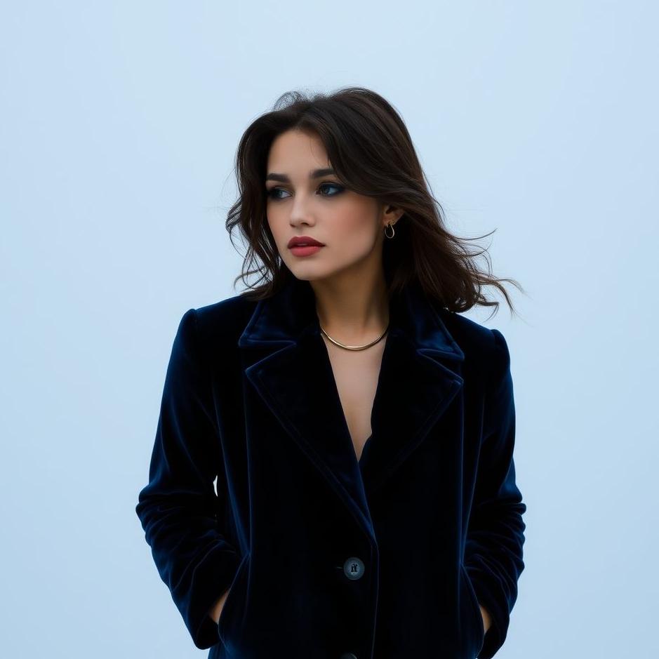 Dream : Wearing a navy blue velvet jacket in a dream